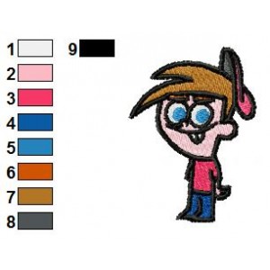 Timmy Turner Oddparents Embroidery Design 02